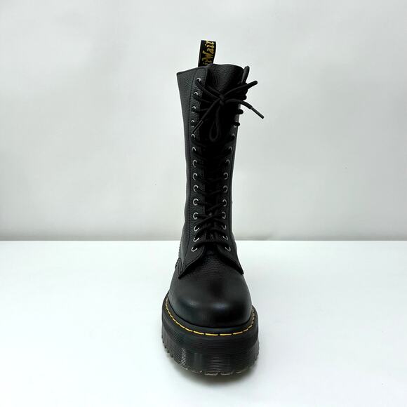 NIB Unisex Dr. Martens 1B99 Quad Black Leather Boots - W10; M9 - Picture 3 of 12